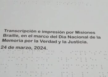 Transcriben al braille la nómina de víctimas de la dictadura en Misiones