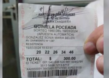 Un jubilado ganó la quiniela en Chaco y se alzó con $117 millones