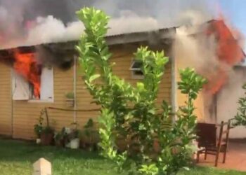 Una vivienda fue consumida por un incendio en Itaembé Guazú