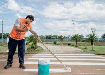 Colocaron reductores de velocidad y demarcaron sendas en el Cepard
