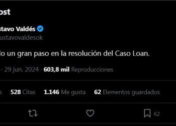 Gustavo Valdés justificó su tuit sobre el caso Loan: «Estaba informándome por la televisión»
