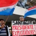 Trabajadores paraguayos protestan contra nueva propuesta laboral del presidente Peña