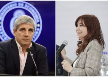 Cristina Kirchner volvió a tildar de «misógino» a Luis Caputo