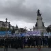 Aeronavegantes protestan frente al Congreso contra la privatización de Aerolíneas Argentinas