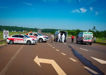 Realizaron un simulacro de siniestro vial con derramamiento de sustancias tóxicas