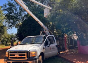 Energía de Misiones reforzó el alumbrado público en Candelaria