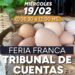 Productores ofrecerán frutas, verduras y productos regionales en la feria Tribunal de Cuentas
