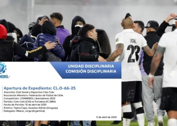 Conmebol sancionó a Colo Colo tras los incidentes por la Copa Libertadores
