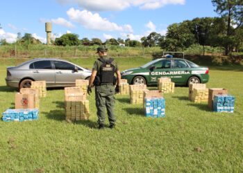 Gendarmes secuestraron cigarrillos y marihuana en Misiones