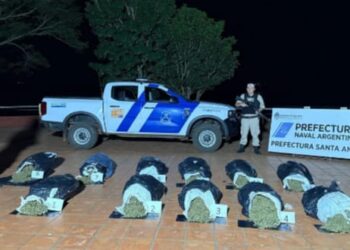 Incautaron marihuana valuada en más de 300 millones de pesos en Santa Ana
