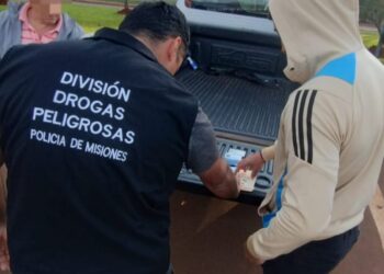 Demoraron a presunto dealer con dosis de cocaína en San Vicente