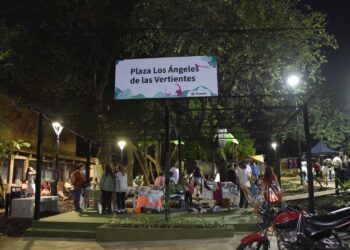 Inauguraron la “Plaza Los Ángeles de las Vertientes»