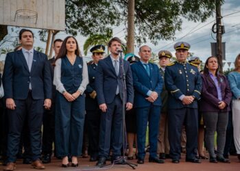 El gobierno de Posadas recordó la Revolución de Mayo en un  acto en barrio Hermoso