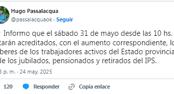 Están depositados los haberes de empleados estatales y jubilados de Misiones