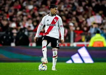 Juan Portillo debutó como titular en la victoria de River por 4 a 2 ante Godoy Cruz