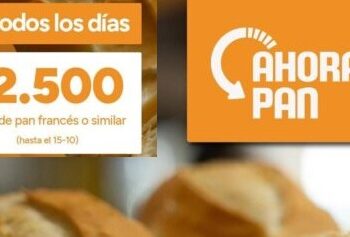 El programa Ahora Pan actualiza su valor de referencia a $2.500 el kilo hasta el 15 de octubre