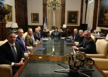 Javier Milei y Luis Caputo se reunieron con el presidente del Banco Interamericano de Desarrollo