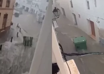 Desastre en España: se inunda Valencia por fuerte temporal de lluvias