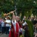Posadas inició la Semana Santa con una multitudinaria procesión religiosa y bendición de ramos