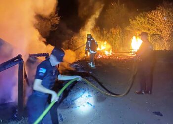 Incendio destruyó por completo una vivienda en El Soberbio
