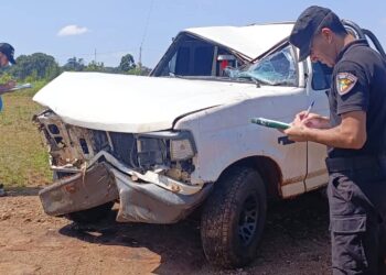 Alcoholizado, despistó en la Ruta 14 y terminó hospitalizado en San Vicente