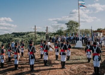 Homenaje en Panambí a los héroes de la histórica Batalla de Mbororé