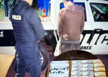 Eldorado: Motodealer con cocaína en su poder fue detenido tras huir y chocar