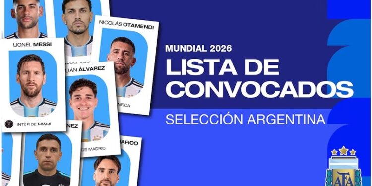 Scaloni confirmó la lista de Argentina para el Mundial 2026 con Messi rumbo a su sexta Copa del Mundo