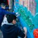 Estudiantes de Posadas crearon un mural ecológico con más de 200 mil tapitas recicladas