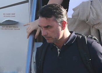 Flávio Bolsonaro llegó a Estados Unidos