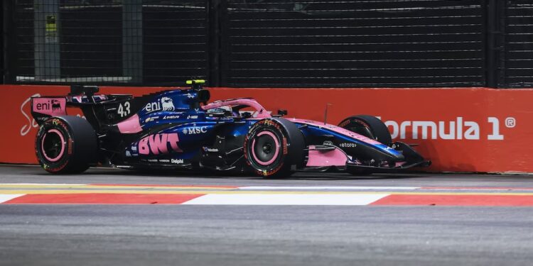 Colapinto abandonó el Gran Premio de Singapur