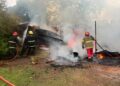 Un incendio consumió una casa en Posadas y movilizó a varias dotaciones de bomberos