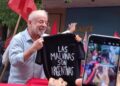 Lula da Silva se mostró con una remera sobre Malvinas durante el cierre de su campaña